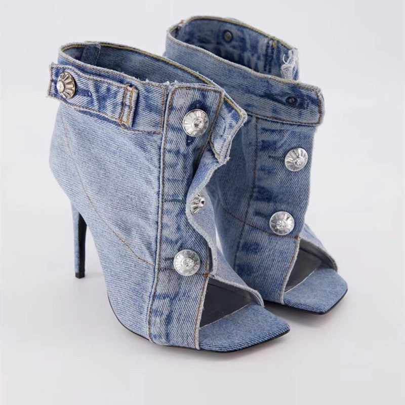 Denim Heels