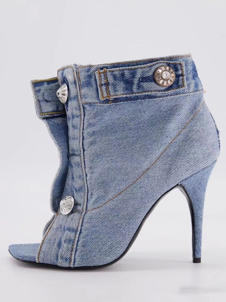 Denim Heels